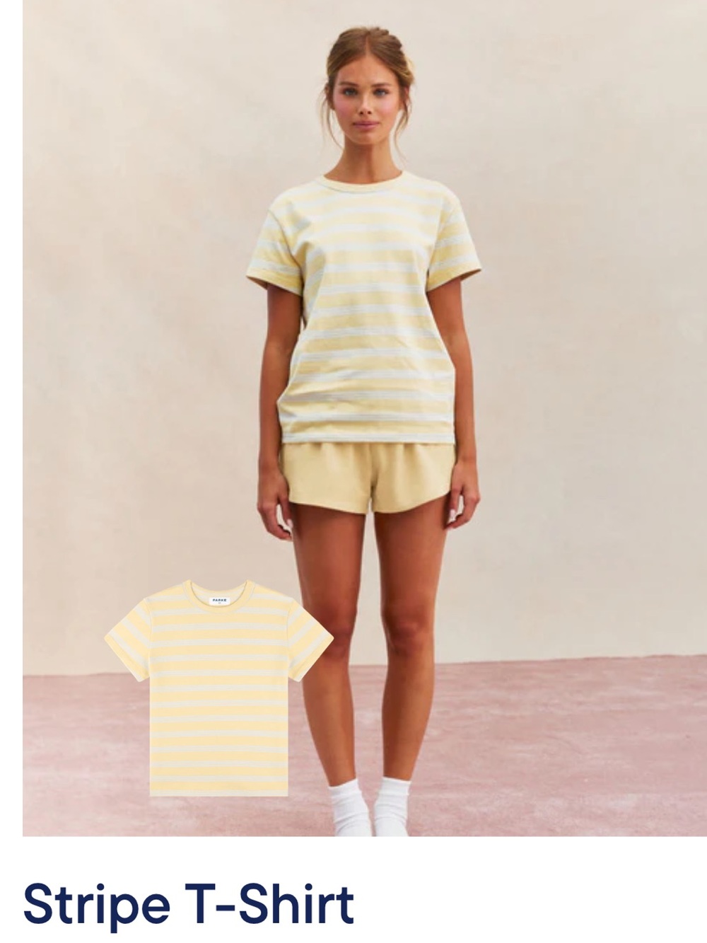 ⚡️SALE!🧁PARKE WISH STRIPE🧁Short-Sleeve Tee Shirt! 2026 BIRTHDAY Collection! Sz M